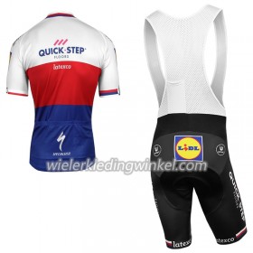 Set Fietsshirt + Korte Koersbroek 2018 Quick-Step Floors Tsjechisch kampioenschap